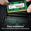 16GB DDR4 21300S PC4 2666 16GB SODIMM, DDR4-2666MHz PC4-21300 CL19 2Rx8 1.2V Non-ECC 260 Pin Laptop Memory Module Ram view 2