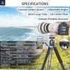 INNOREL KT364C Compact 10-Layer Carbon Fiber Camera Tripod 36mm Big Tube Professional Travel Tripod for Digital DSLR Video Camcorder Heavy Duty Camera Stand Load 66.1lb/30kg with Center Column view 2