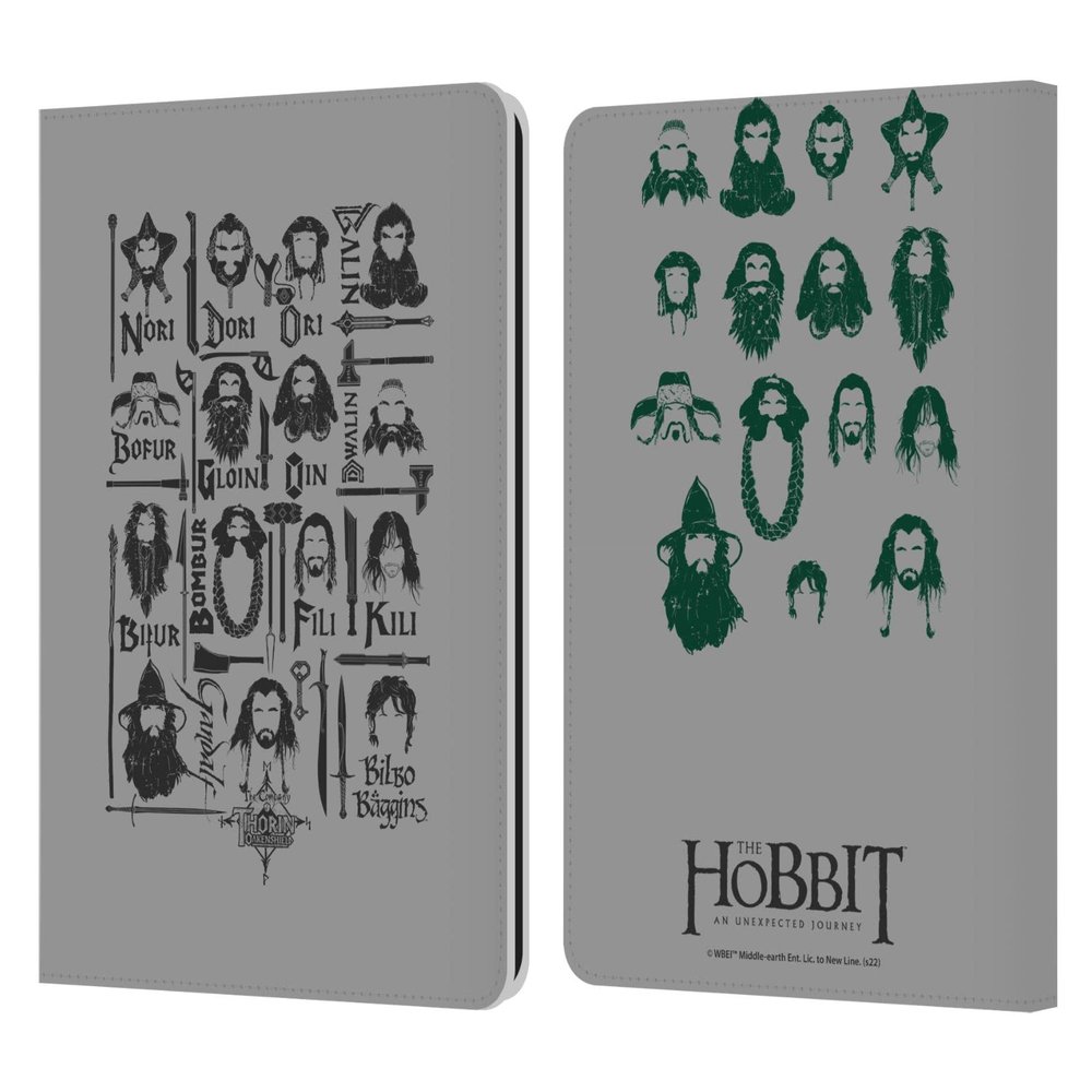 Head Case Designs Officially Licensed The Hobbit an Unexpected Journey The Company Key Art Leather Wallet Case Compatible with Kindle Paperwhite 1/2 / 3