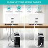 6.6ft - 1.2 inch White Cable Sleeve, Cable Organizer for Desk PC TV Computer, Wire Protector Cable Wrap Cover, Cord Management for Home Office view 4