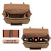 LoDrid Portable Leather Waxed Vintage Bartender Bag for Bar Kits, Bag Only view 2