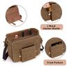 LoDrid Portable Leather Waxed Vintage Bartender Bag for Bar Kits, Bag Only view 3