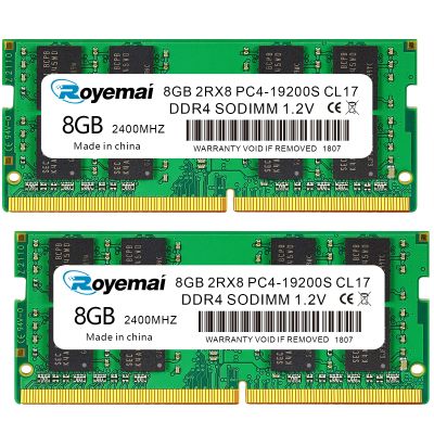 16GB DDR4 19200S PC4 2400 2X8GB SODIMM, DDR4-2400MHz PC4-19200 CL17 2Rx8 1.2V Non-ECC 260 Pin Laptop Memory Module Ram