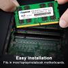 16GB DDR4 19200S PC4 2400 2X8GB SODIMM, DDR4-2400MHz PC4-19200 CL17 2Rx8 1.2V Non-ECC 260 Pin Laptop Memory Module Ram view 3