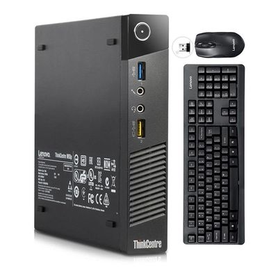 Lenovo ThinkCenter M93p Tiny Desktop PC, Intel Core i7-4785T 2.2GHz up to 3.2GHz, 16GB RAM, 256GB SSD, WiFi, BT, HDMI, USB 3.0, VGA, DP Port, W10P64 (Renewed)
