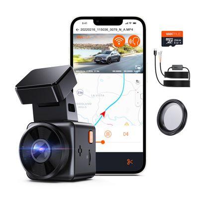 Bundle: Vantrue E1 Lite + CPL + Hardwire Kit+256gb Micro Card
