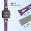 Odbeai 4 Pack Slim Sport Bands Compatible with Fitbit Versa 2 / Versa/Versa Lite/Versa SE Versa 2 Bands Women MenThin & Breathable Soft Silicone Replacement Wrist Bands for Versa Watch view 2