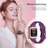 Odbeai 4 Pack Slim Sport Bands Compatible with Fitbit Versa 2 / Versa/Versa Lite/Versa SE Versa 2 Bands Women MenThin & Breathable Soft Silicone Replacement Wrist Bands for Versa Watch view 3
