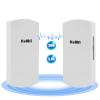Outdoor Wireless Bridge, KuWFi 5.8G 3KM Transmission WiFi Point to Point Wireless Ethernet Bridge Router, with 3 RJ45 LAN Ports, Pre-Program, 48V PoE, 2-Packs view 1