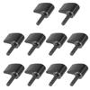 FEICHAO M4*14mm Handle Thumb Screw Adjustable Hand-Tighten Locking Flat Screws for SLR Photography Accessories (10 pcs,Black) view 1