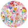 50 Pcs Cute Wedding Balloon Stickers for Water Bottle, Laptop, Scrapbook, Bumper, Skateboard, Cars, Phone, Guitar, Computer - Vinyl, Waterproof, Cartoon Stickers for Teens, Adults, Girls view 1
