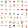50 Pcs Cute Wedding Balloon Stickers for Water Bottle, Laptop, Scrapbook, Bumper, Skateboard, Cars, Phone, Guitar, Computer - Vinyl, Waterproof, Cartoon Stickers for Teens, Adults, Girls view 3