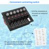 Marine Switch Panel, Haoguo 6 Gang Boat Electrical Panel with Breaker, IP67 Waterproof, Applicable to Boats Yachts Entertainment Boats view 4
