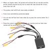 4 Way Car Video Switch Panoramic Camera Control Switch 360 Degree Camera Control Switch Box Universal Reversing Camera Control Switch for Vehicle Backup view 4