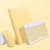 AnMengXinLing Keyboard Case for iPad 11th(A16)/iPad 10th Generation 2022 with Mouse Detachable Wireless Bluetooth Keyboard Pencil Holder Slim Leather Cover for iPad11/iPad10, Yellow view 2