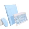 AnMengXinLing Keyboard Case for iPad 11th(A16)/iPad 10th Generation 2022 with Mouse Detachable Wireless Bluetooth Keyboard Pencil Holder Slim Leather Cover for iPad11/iPad10, Sky Blue view 1