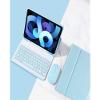 AnMengXinLing Keyboard Case for iPad 11th(A16)/iPad 10th Generation 2022 with Mouse Detachable Wireless Bluetooth Keyboard Pencil Holder Slim Leather Cover for iPad11/iPad10, Sky Blue view 2