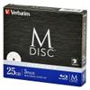 Verbatim DBR25RMDP5V2 M-DISC BD-R for Single Recording, 1-6x, 25GB, 5 Sheets, Printable White Label, Blu-ray Disc view 1
