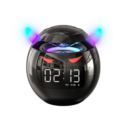 MBETA Little Devil Bluetooth Speaker Clock Alarm Clock Audio Mini Subwoofer Card-Inserting