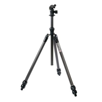 3 Legged Thing Pro Range 2.0 Winston 2.0 Kit Carbon Fibre Tripod System - Adjustable Camera Tripod with 3 Counterfold Detachable Legs for Monopod Conversion - Darkness (Matte Black) (WINSTONKIT2DARK)
