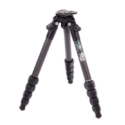 3 Legged Thing Legends Jay Carbon Fibre Levelling Base Tripod - Adjustable Camera and Video Levelling-Base Travel Tripod with 3 Detachable Legs - Darkness (Matte Black) (JAYDARK)