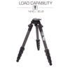 3 Legged Thing Legends Jay Carbon Fibre Levelling Base Tripod - Adjustable Camera and Video Levelling-Base Travel Tripod with 3 Detachable Legs - Darkness (Matte Black) (JAYDARK) view 3