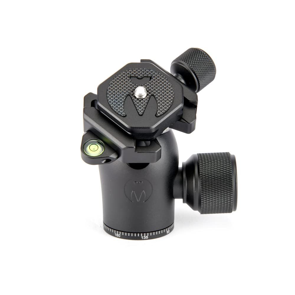 3 Legged Thing AirHed Pro Tripod Head with 360 Degree Panning Base, Arca-Swiss Compatible Ball Head Suitable for Heavier Cameras - Tripod and Monopod Compatible - Darkness (Matte Black) (AHPRODARK)