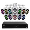 Lorex N4K3SL-1612WB Fusion 4K 16-Channel 3TB Wired NVR System with 12X Bullet Cameras Featuring Smart Security Lighting and 2-Way Audio view 1