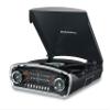 Studebaker 3-Speed Pitch Control Turntable with Bluetooth Receiver AM/FM Stereo Radio/USB Slot for MP3 Playback/Headphone and Aux in Jacks (Black) view 1
