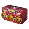 Retro Studebaker Avanti Stereo Boombox with CD, FM Stereo Radio, Bluetooth Receive and Transmit, LED Light Show and 15W Subwoofer for High Power Bass (Red) view 2