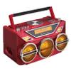 Retro Studebaker Avanti Stereo Boombox with CD, FM Stereo Radio, Bluetooth Receive and Transmit, LED Light Show and 15W Subwoofer for High Power Bass (Red) view 3