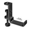 aplslpa Foldable Headphone Stand Hanger Holder Headphone Clamp Hook Under Desk, Save Space Headphone Hanger Holder for Universal Headphones (Licorice Black) view 4