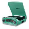 Studebaker 3-Speed Pitch Control Turntable with Bluetooth Receiver AM/FM Stereo Radio/USB Slot for MP3 Playback/Headphone and Aux in Jacks (Teal) view 1