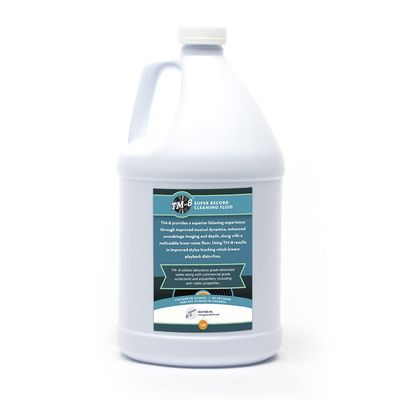 TM-8 Super Record Cleaning Solution - 1 Gallon (3.78 Liter) | One Ounce Will Thoroughly Clean 10 Records, Front and Back | Made in The USA | #1 Choice for Audiophiles