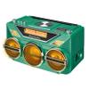 Retro Studebaker Avanti Stereo Boombox with CD, FM Stereo Radio, Bluetooth Receive and Transmit, LED Light Show and 15W Subwoofer for High Power Bass (Teal) view 2