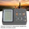 AM FM Portable Radio, Pocket Mini Digital Tuning Stereo Radio, Rechargeable Battery Earphone Lock Screen, for Hiking Walking Jogging view 3