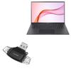 BoxWave Smart Gadget Compatible with LG Gram 16 (16Z90Q) - AllReader SD Card Reader, microSD Card Reader SD Compact USB - Jet Black view 1