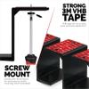 BRAINWAVZ 3 Under Desk Laptop & Device Holder Mount, Adhesive & Screw in, Devices Upto 3" - Small Computers Laptops MacBook Surface Keyboard Routers Modems Cable Box Network Switch & More (Black) view 4