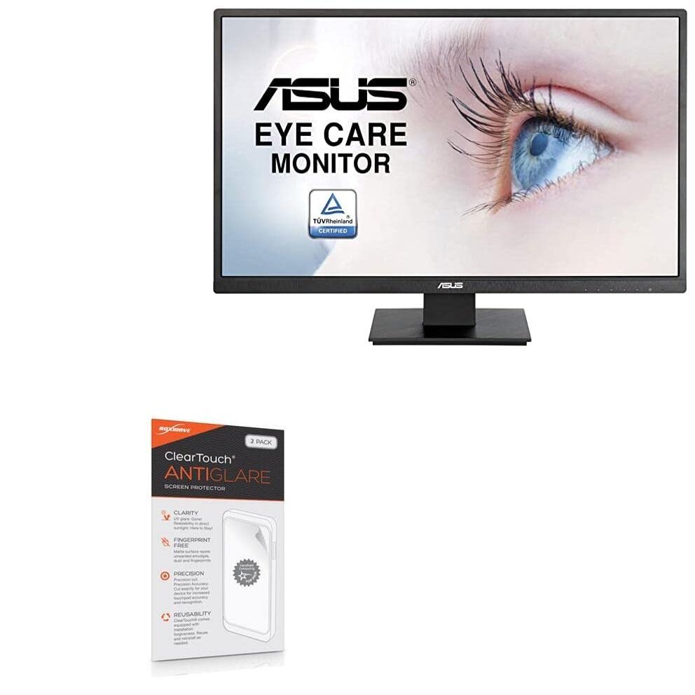 BoxWave Screen Protector Compatible with ASUS VA279HAE - ClearTouch Anti-Glare (2-Pack), Anti-Fingerprint Matte Film Skin
