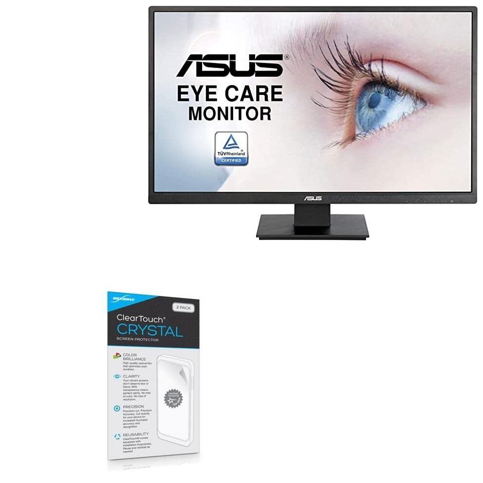 BoxWave Screen Protector Compatible with ASUS VA279HAE - ClearTouch Crystal (2-Pack), HD Film Skin - Shields from Scratches