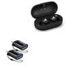 BoxWave Cable Compatible with Marshall Mode II - USB-C to A PortChanger (2-Pack), USB Type-C OTG USB Portable Keychain - Slate Black view 1
