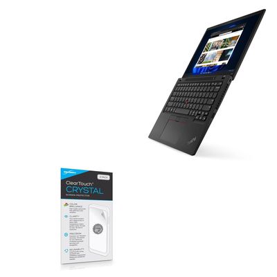 BoxWave Screen Protector Compatible with Lenovo ThinkPad X13 (21BN) - ClearTouch Crystal (2-Pack), HD Film Skin - Shields from Scratches