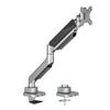 Amer Mounts - Single Heavy Duty Monitor Clamp Grommet Mount with Articulating Arm - Supports 17" - 35" Standard LCD Flat Screen Display - HYDRA1HDB view 1
