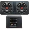 Gravity G12BD2 Dual 12" 1600W Active Powered Car Sub Enclosure Ported Compact Subwoofer view 1