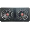 Gravity G12BD2 Dual 12" 1600W Active Powered Car Sub Enclosure Ported Compact Subwoofer view 2