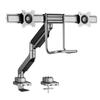 Amer Mounts - Heavy-Duty Dual-Monitor Gas Spring Monitor Arm with Handle - Supports 17" - 32" Standard LCD Flat Screen Display - HYDRA2HANDLEBAR view 1