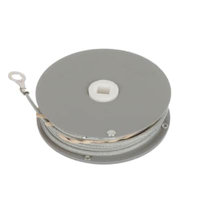 TekMA Arbor Mounted Reel, 6-10 lb 60" Retract 3/32" Nylon Coat Steel Cable