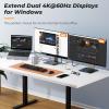 DisplayLink Docking Station Dual Monitor 4K@60HZ for MacBook, Windows, TobenONE Universal Mac mini M4 Dock with 2 HDMI & 2 DP, 65W Power Delivery, 7 USB, USB-C 3.1, Ethernet, SD/TF view 4