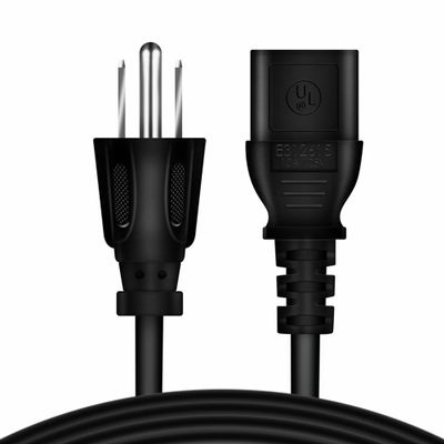FITE ON 5ft/1.5m UL Listed AC Power Cord Cable Outlet Plug Lead Compatible with Fargo DTC515 DTC515L Professional Thermal Color ID Card Badge Printer 085351 085352 X001000
