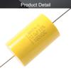 Juvielich Axial Lead Type Polypropylene Film Capacitor Cylindrical 100V DC 12.0uF 23 * 35mm Yellow for Audio Divider 1pcs view 2